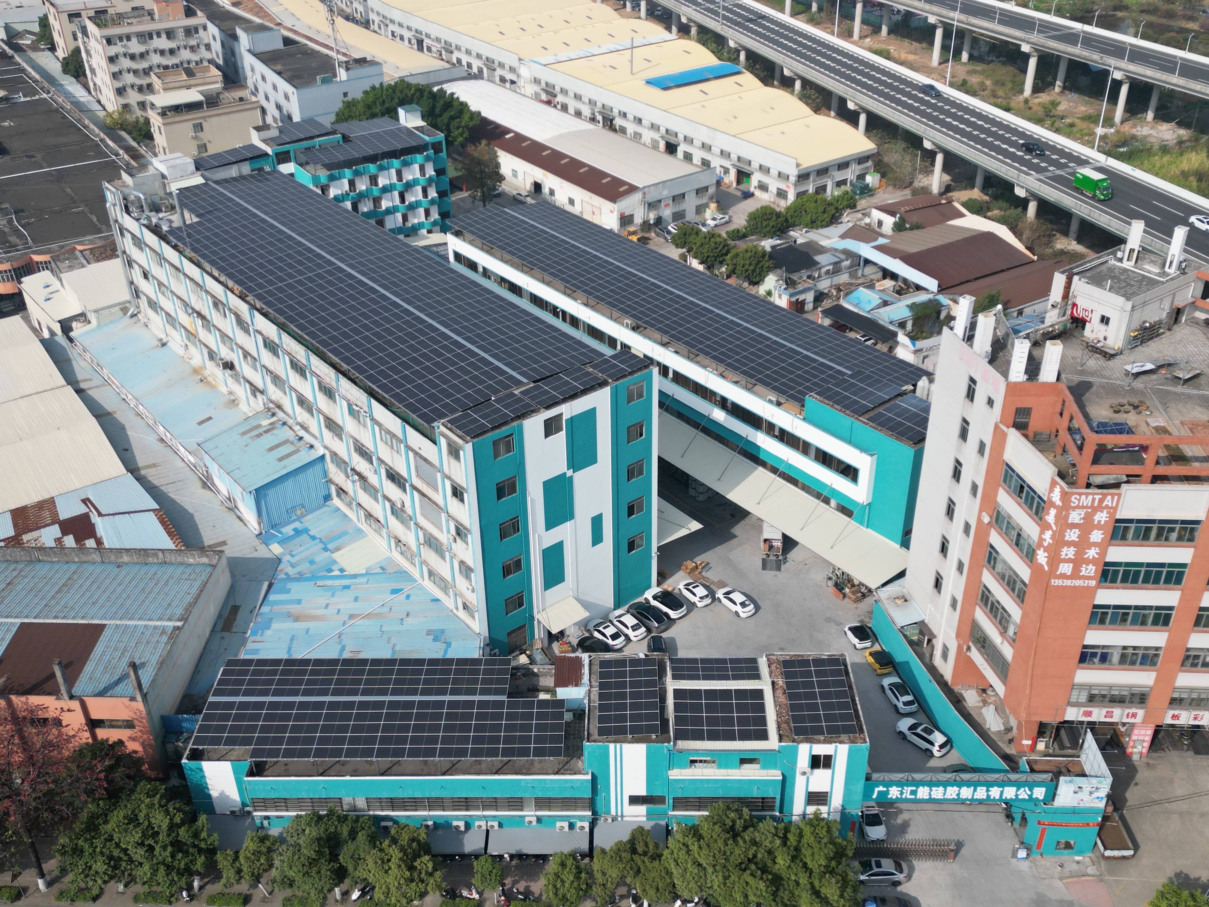 Factory Campus Aerial View